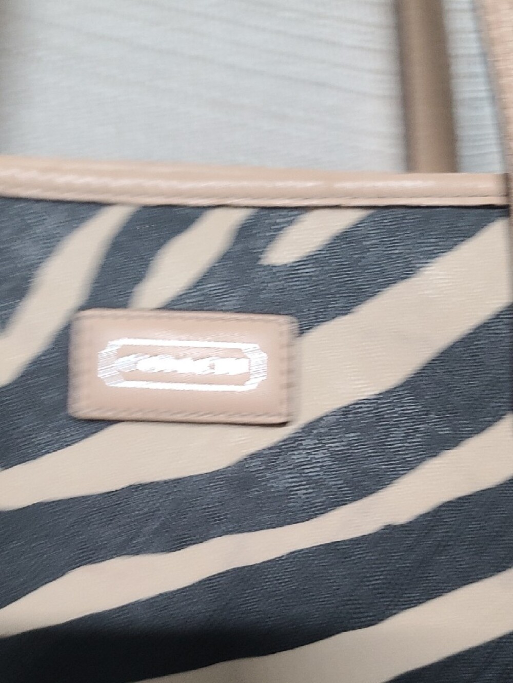 Coach Zebra-Print Metro Tote in Black and Cream with Tan Trim, Note Call Outs - Picture 12 of 15